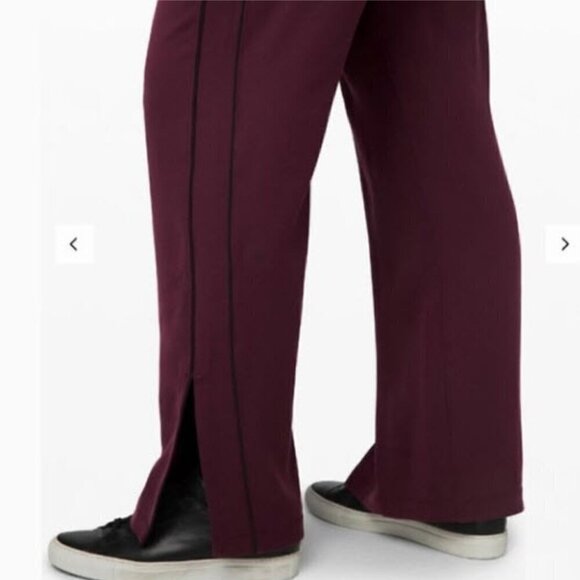 * NWT LULULEMON On the Right Track Pant Sz4 Dark Adobe/Black Size 4 - Picture 8 of 9